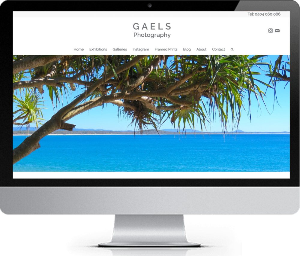 Gaels-Photography Website design for a photography website
