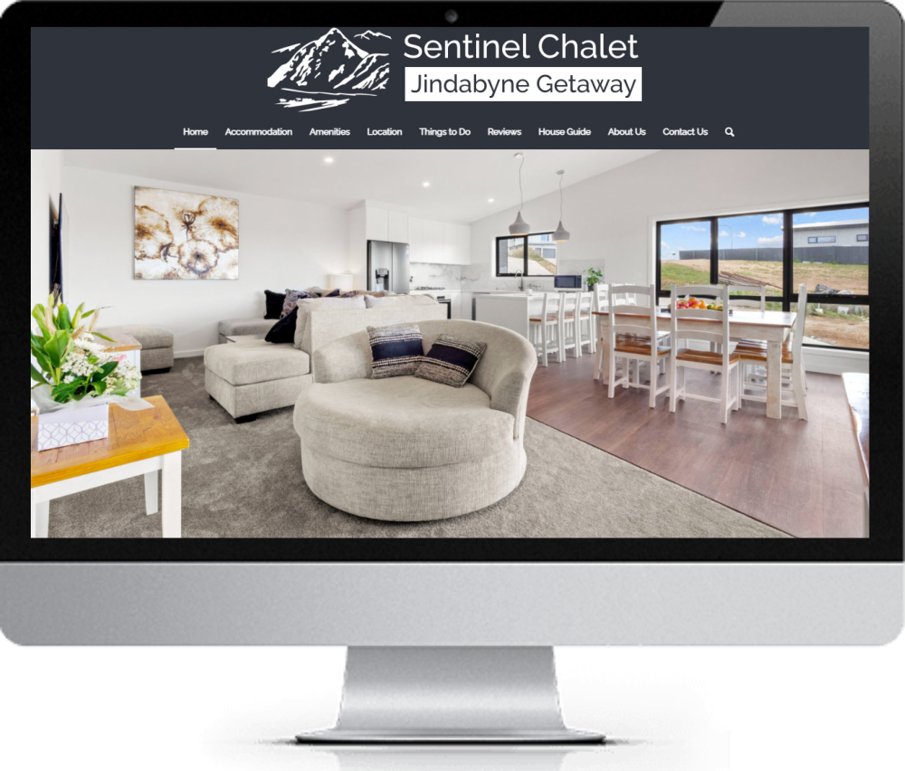 Jindabyne-Getaway Website design for a small business