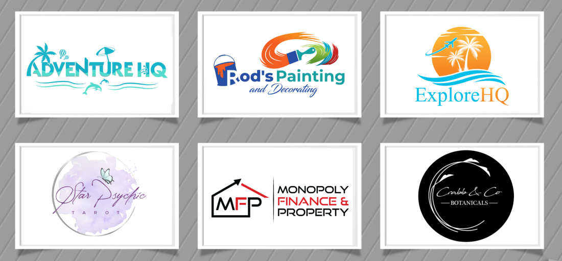 Logos created by Websites 4 Small Business Logos created by Websites