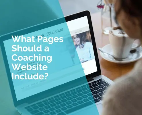 What pages should a coaching website include